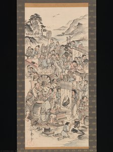 Drinking Festival Of The Eight Immortals Of The Wine Cup — Nagasawa Rosetsu