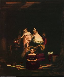Mrs. Richard C. Morse and Her Two Children (Elizabeth Ann and Charlotte) (aka The Goldfish)