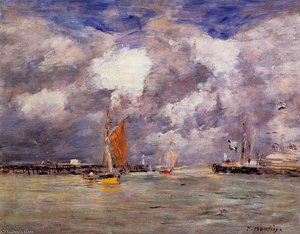 Bortreux, The Port — Eugène Louis Boudin