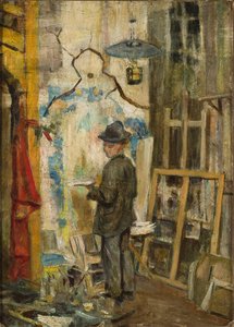 Józef Mehoffer In The Studio — Станислав Выспяньский