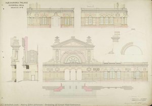 Drawing of Great Hall Entrance