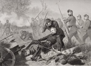 Death Of General Isaac Stevens — Alonzo Chappel