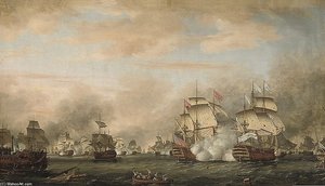 The Battle Of The Saints - — Thomas Whitcombe