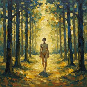 Luminous Solitude In Amber Grove: A Singular Vision — Marc Duvallier, Fauvism