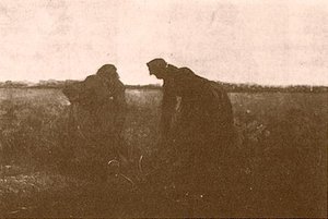 Two Peasant Women Digging — Vincent Willem Van Gogh, Impressionistic Realism