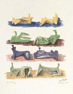 Eight Reclining Figures 2 — Henry Moore