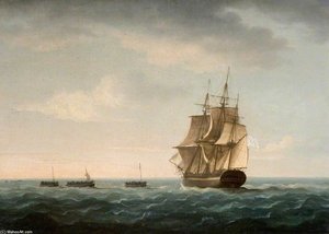 Rescue Of The 'guardian's' Crew By A French Merchant Ship — Thomas Buttersworth