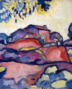 Landscape At L'estaque — Georges Braque, Cubism