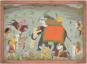 Raja Balwant Singh's Hunt — Nainsukh