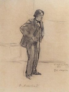 Portrait Of F.a. Malyavin — Boris Mikhailovich Kustodiev