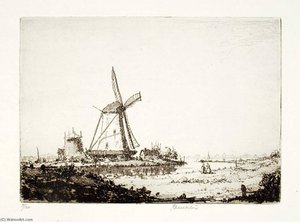 Le Moulin Au Bord De L'eau — Herman Armour Webster