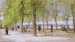 Lane At The Jardin Du Luxembourg — Vincent Willem Van Gogh