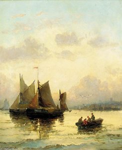 Fishing Vessels In A Calm — William A. Thornley (thornbery)