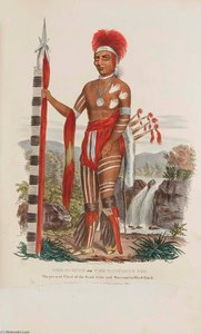 KEE O KUCK or The Watching Fox The present Chief of the Sauli Tribe and the Successor to Black Hawk, from The Aboriginal Portfolio
