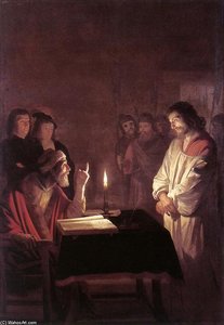 Cristo Ante El Sumo Sacerdote — Gerard Van Honthorst