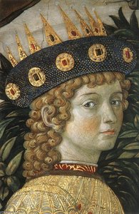 Procession Of The Youngest King (detail) — Benozzo Gozzoli