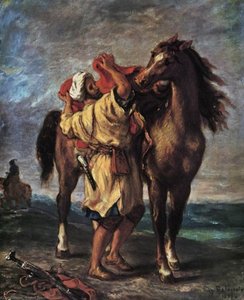 Marroquí Y Su Caballo — Eugène Delacroix