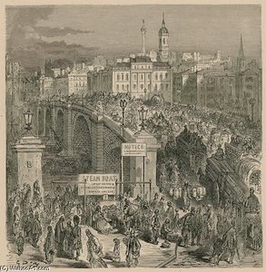 Traffic On London Bridge — Paul Gustave Doré