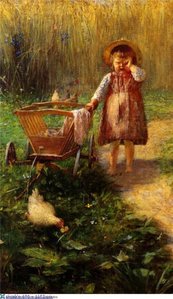 Child with Cart