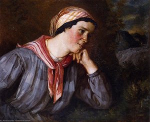 Peasant Wearing Madras — Gustave Courbet