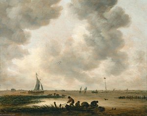 The Haarlemmermeer On A Cloudy Day, With A Distant View Of The Church Of Saint Bavo, Haarlem — Jan Josefsz Van Goyen