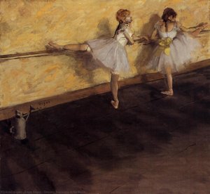 Dancers Practicing At The Barre — Edgar Degas