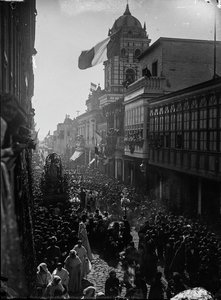View Of The Procession Of St. Rose Of Lima. — Michel Eugène Courret