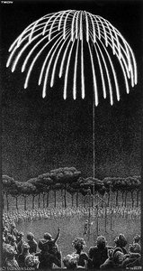 Fireworks — Maurits Cornelis Escher