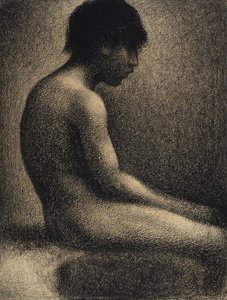 Seated Nude: Study For — Georges Seurat