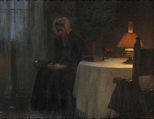Evening (also known as Old Woman in an Interior)