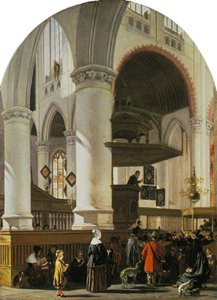 Interior of the Oude Kerk, Delft
