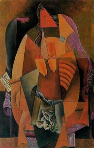 Woman With A Shirt Sitting In A Chair — Pablo Picasso, Cubism