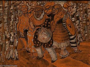 Skomorokhi [the Buffoons] — Boris Dmitrievich Grigoriev