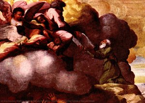 Moses Receiving The Tablets Of The Law (detail) — Raffael