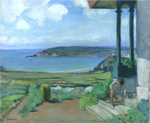 Garden By The Bay Of Morgat — Henri Lebasque