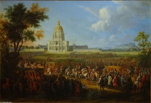 Louis Xiv Visiting The Hôtel Royal Des Invalides