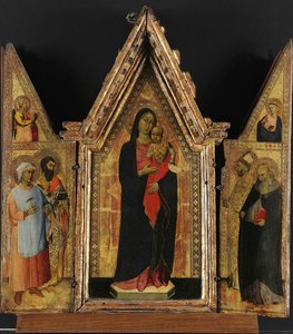 Madonna and Child Flanked by Four Saints