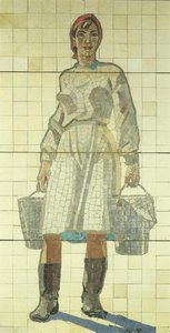 Milkmaid — Aleksandr Deyneka