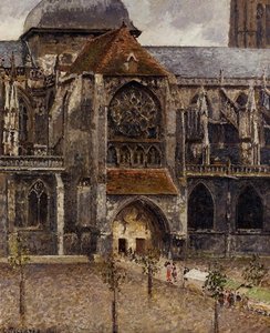 Portal Desde La Iglesia De Saint Laurent — Camille Pissarro