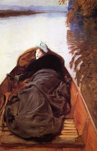 Autumn On The River Aka Miss Violet Sargent — John Singer Sargent, Impressionism