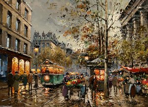 Place De La Madeleine, Marche Aux Fleurs — Antoine Blanchard (marcel Masson)