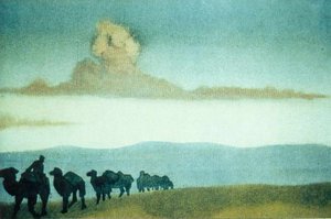 Chahar (caravan In The Desert) — Nicholas Roerich, Symbolism