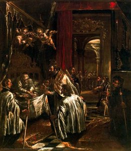 San Ambrosio Recibiendo Su Última Comunión — Juan De Valdés Leal