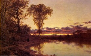 Twilight, A Stroll By The Shore — Jervis Mcentee