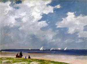 Sailboats Off Far Rockaway — Edward Henry Potthast