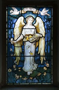 Stained Glass Panel Of Peace Angel — William Morris