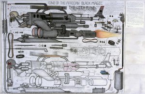 One of the African Black Magic. The Witch Plane
