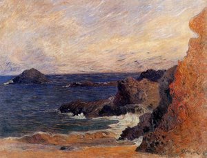 Rocky Coast — Eugène Henri Paul Gauguin, Post-impressionism
