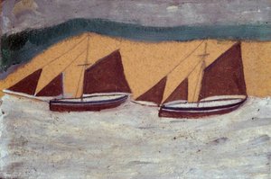 Two Boats — Alfred Wallis