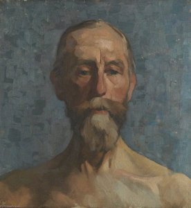 Cabeza Y Hombros De Un Hombre Barbudo — Sir William George Gillies